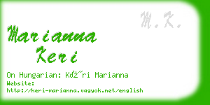 marianna keri business card